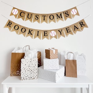Rookie Year Birthday Party | Rookie Of The Year 1st Birthday | Baseball Banner | Baseball First Birthday Banner  | Vintage Baseball Birthday