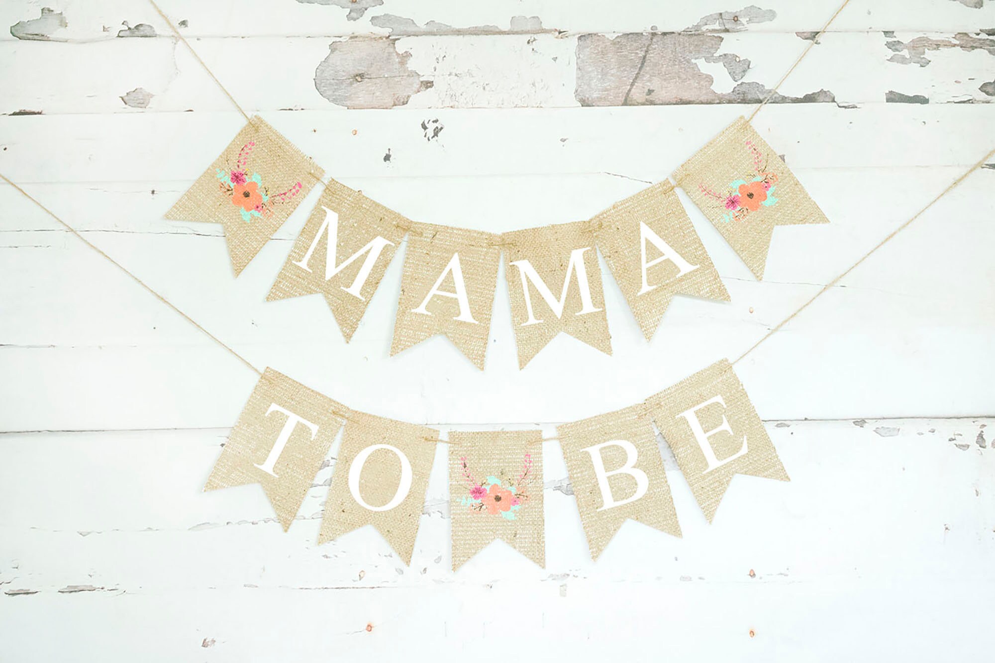 Floral Baby Shower Decor Mama to Be Banner Mom to Be - Etsy