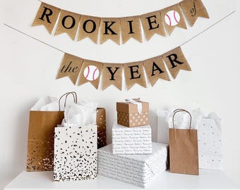 Rookie Of The Year Birthday Party | Baseball First Birthday |  Rookie 1st Year Banner | Baseball Birthday | Baseball Theme Party Decoration