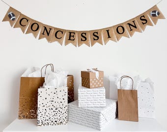 Artículos para fiestas de fútbol, letreros para puestos de comida, decoraciones para fiestas deportivas, pancartas de comida, decoraciones de fútbol, pancartas de arpillera
