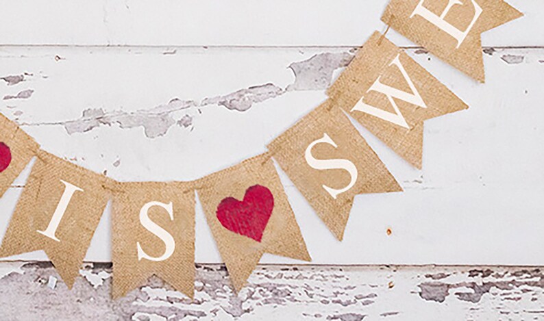 Love is Sweet Banner Love is Sweet Garland Dessert Banner - Etsy
