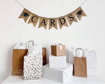 Cards Table Sign | Graduation Gift Table Sign | Graduation Decorations | Guest Gifts and Cards Banner | Graduation Party | Grad Party Decor