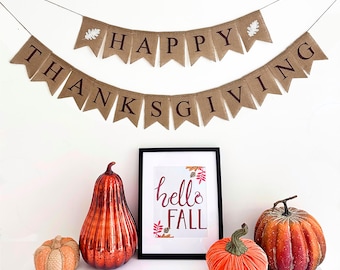 Decorações de Ação de Graças | Tema para Festa de Ação de Graças | Banner de Agradecimento | Ideias para Ação de Graças com Amigos | Decoração Rústica para Casa | Banner de Abóbora