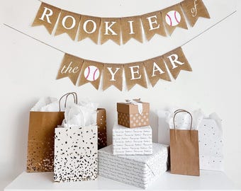 Rookie Year Birthday Party | Baseball First Birthday |  Rookie 1st Year Banner | Vintage Baseball Birthday | Baseball Theme Party Decoration