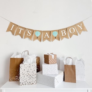 Heißluftballon-Babyparty | Babyparty Dekoration | Heißluftballon-Partydekorationen | Es ist ein Junge | Junge Geschlecht offenbaren | Das Abenteuer erwartet