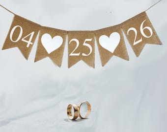 Engagement Banner, Save The Date Sign, Engagement Photos, Future Mrs, Bridal Shower, Birth Announcement, Custom Banner, Wedding Photo Prop