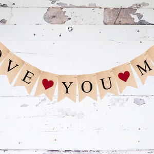 Love You Mom Banner, Mother's Day Banner, Mother's Day Decorations ...