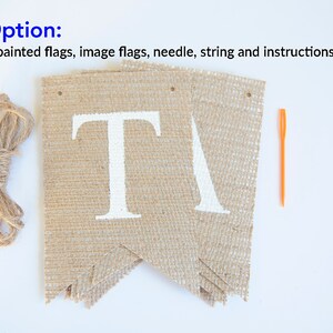 Give Thanks Banner, Thanksgiving Banner, Give Thanks Burlap Banner, Thanksgiving Decor, Thanksgiving Photo Prop B017 image 5