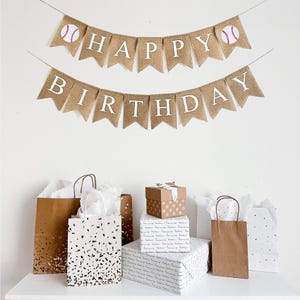 Baseball Party Decorations | Happy Birthday Banner | Rookie of the Year Birthday Party | Sports Birthday Party Theme | Customizable Banner