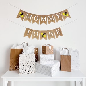 Bumble Bee Baby Shower | Mommy To Be | Baby Shower Decorations | Bee Party Decor | Mama To Be | Burlap Banner