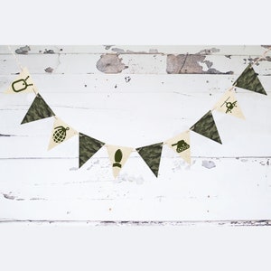 Army Decor, Cardstock Military Camo Images Banner, Army Men Banner, Military Party Banner, Camouflage Banner, Army Birthday Banner P115