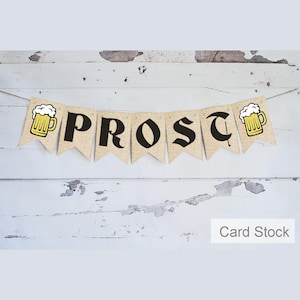 Cheers Banner, Prost, Beer Festival Sign, Oktoberfest Banner, Beer Decor, Bar Sign B361