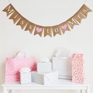 Miss to Mrs Banner | Bridal Shower Sign | Engagement Party Decorations | Future Mrs | Engagement Banner | Bachelorette Party Decor