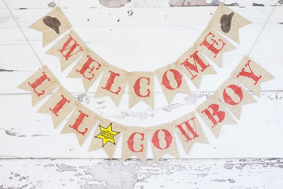 Cowboy Baby Shower Decor Western Shower Decoration Rodeo Etsy