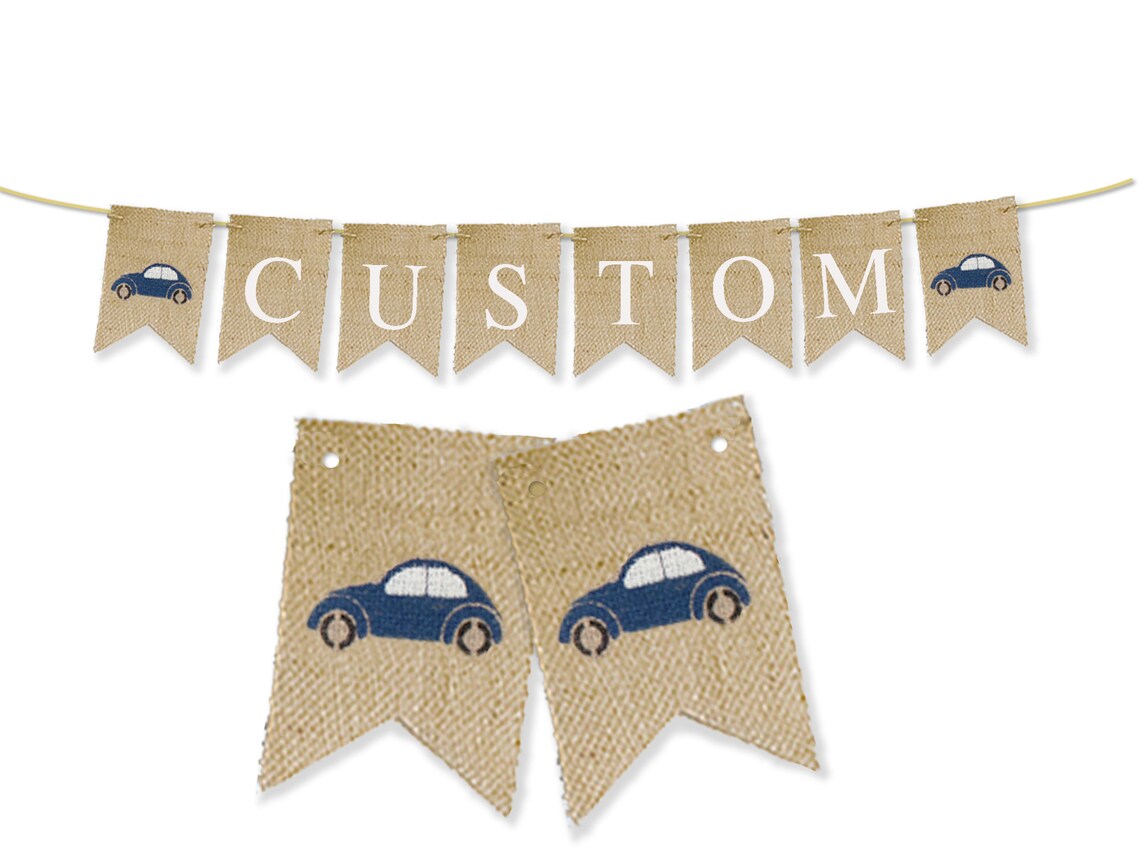 Custom Car Banner Personalized Car Banner Car Room Etsy
