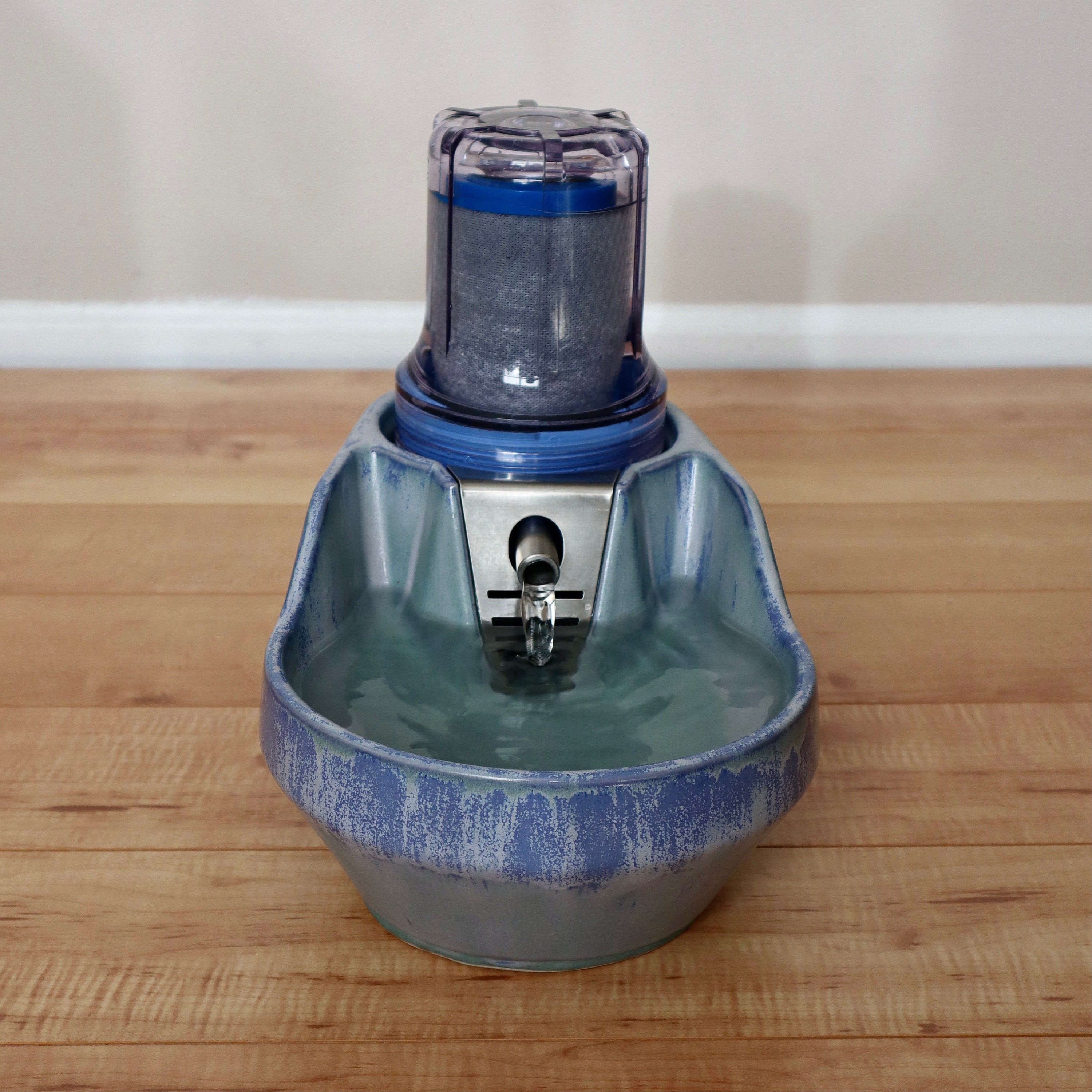 Ceramic filtering water bowl for pets. Dog fountain. Cat Etsy