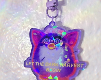 PAIN 3.0 - 2.5” furby holographic acrylic keychain