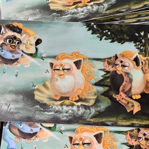 birth of furbus -  matte vinyl bumper sticker