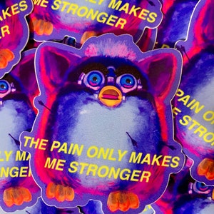 PAIN gloss vinyl sticker image 2