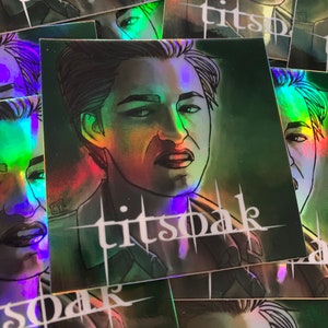 titsoak - 3” holo vinyl sticker