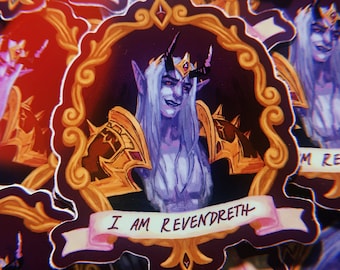 SALE - i am revendreth Sire Denathrius 3" gloss vinyl sticker