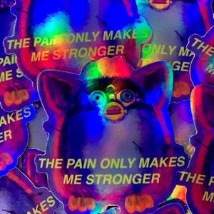 PAIN gloss vinyl sticker image 3