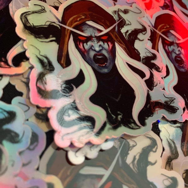 SYLVANAS - Holographic Sticker 3” x 3”