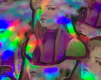 SMOKE - 3” holographic vinyl sticker