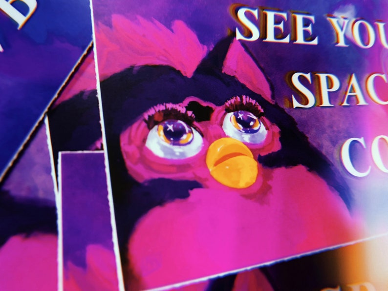 SPACE FURBY 6 vinyl sticker image 4