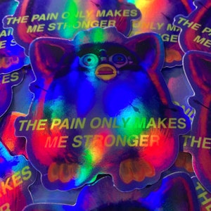 PAIN gloss vinyl sticker image 4