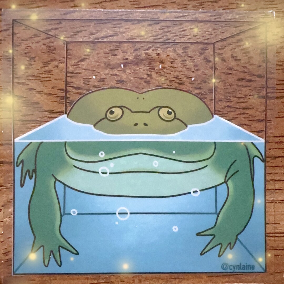 Frog Cakes - 3” Matte Clear Vinyl Sticker - Etsy