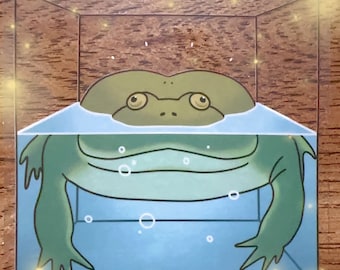 frog cakes - 3” matte clear vinyl sticker