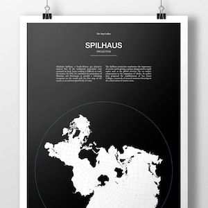 Splihaus Projection World Map Poster