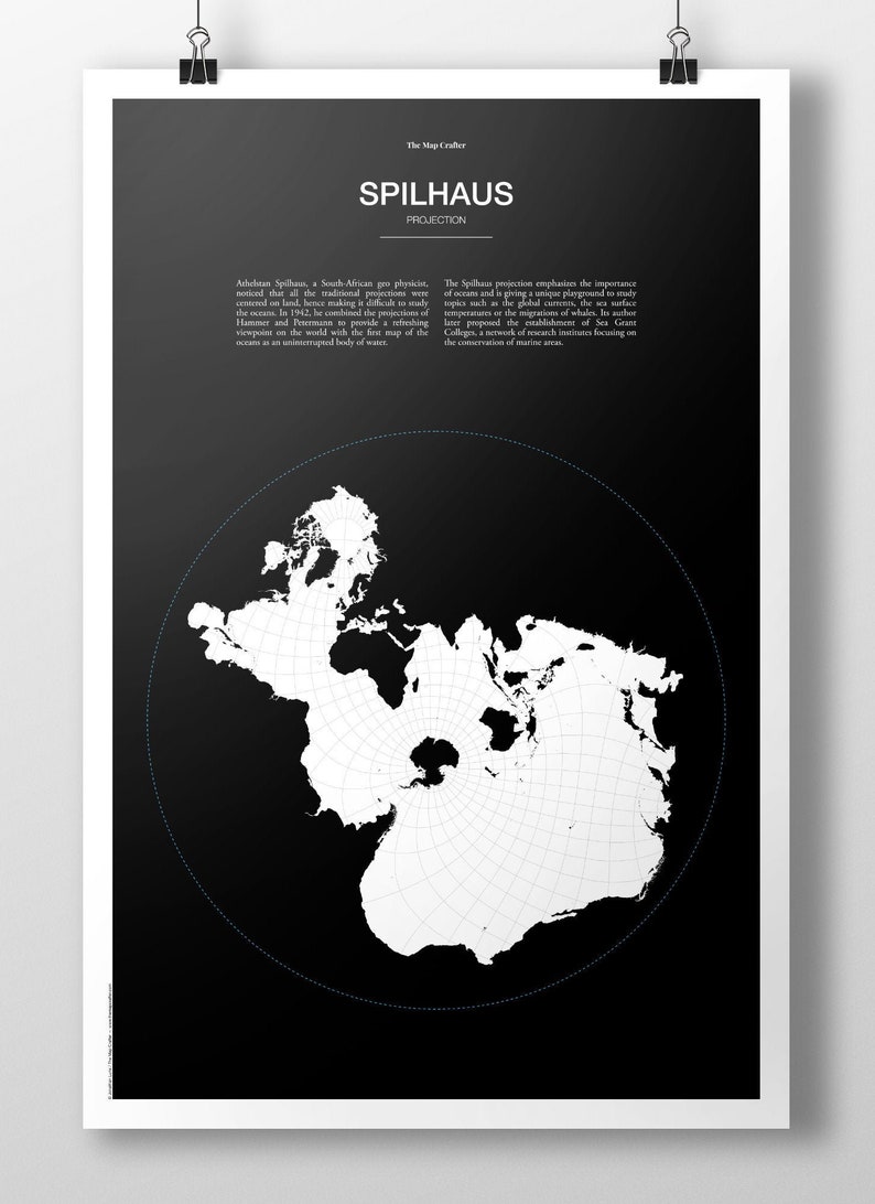 Splihaus Projection World Map Poster image 1