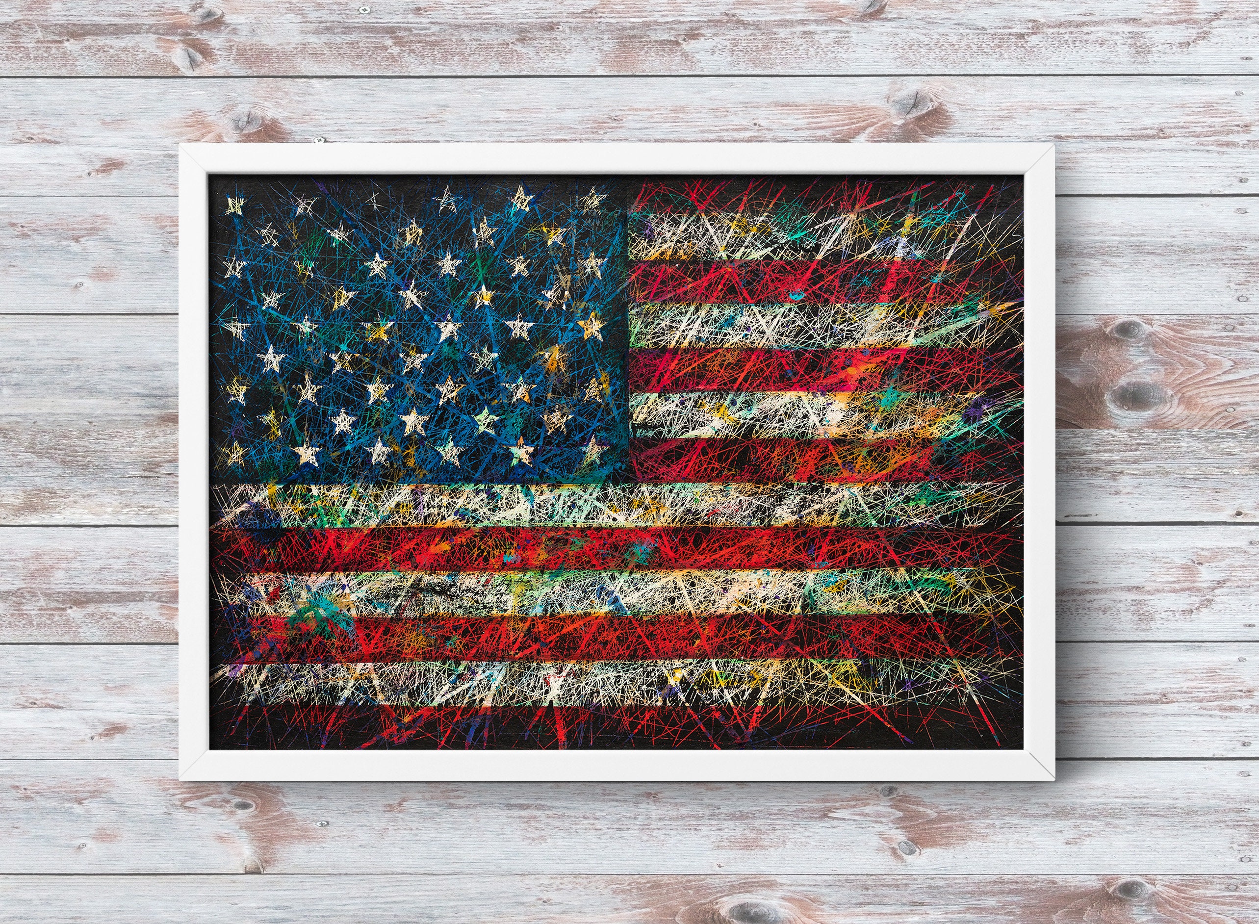 Bandiera Americana Vintage In Difficoltà – 150x90 Cm, Poliestere, Per Cortile E Decorazione Patriottica