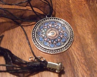 Mandala necklace, Mandala pendant