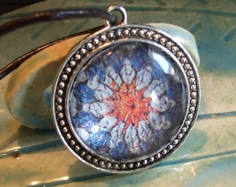 Mandala necklace, Crochet mandala