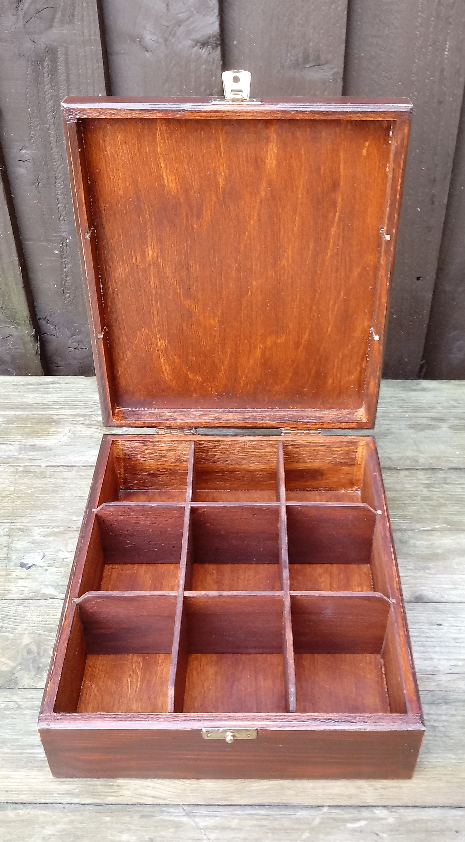 Wooden Tea Bag Box Gift for Him Tea Bag Storage Vintage Tea Etsy