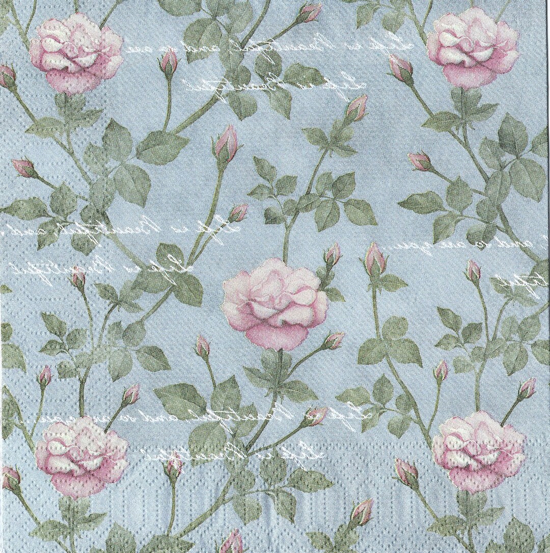 4 x Table Lunch Paper Napkins Decoupage Craft Party vintage Rose - Etsy ...