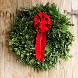 FRESH Mixed Frazier Fir Wreath - Christmas Wreath - Mixed Green Wreath