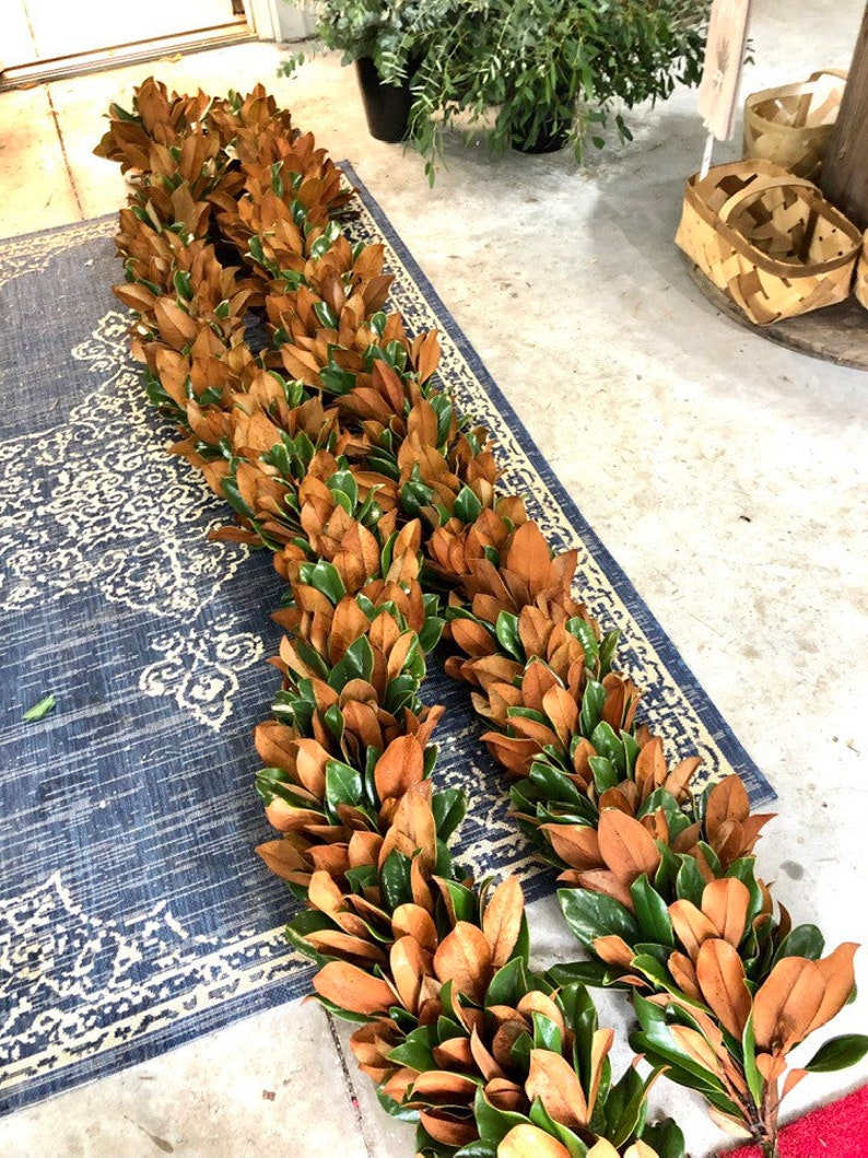 FRESH Magnolia Garland Etsy