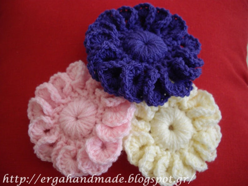 2 PDFs 15PetalFlower and 8PetalFlower Crochet Pattern Etsy