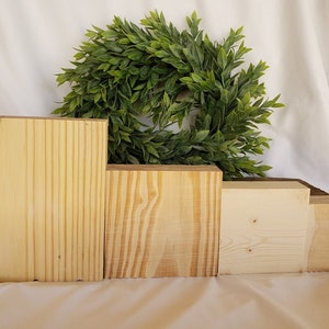 6&quot; x 6&quot; set of 6 unfinished chunky wood blank sign cut out
