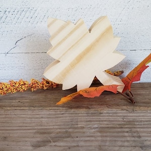 6 rustic maple leaf-tiered tray Halloween-Fall cut out-unfinished wood leaf-diy leaf-home decor-kids craft-leaf cutout-mantle shelf