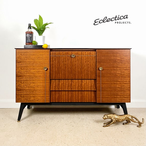 Mid 1950s Style Glossy DarkBrown Conpora