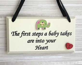 Nursery Wall art, Baby Gift, New Baby Sign, Nursery Sign, Nursery Gift, Baby Shower, mom gift, wood wall art, gifts for her, elephant