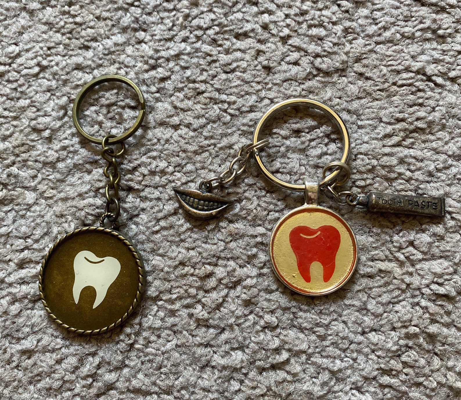 Tooth keychain for Dentist dental Etsy