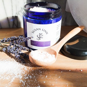 Lavender Dead Sea Bath Salt 8 oz., Essential Oil, Himalayan Dead Sea Salts