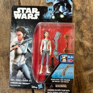 Star Wars Rebels - Prinzessin Leia Organa Actionfigur MOC Komplett - Hasbro Original Karte - Star Wars Sammlerstück
