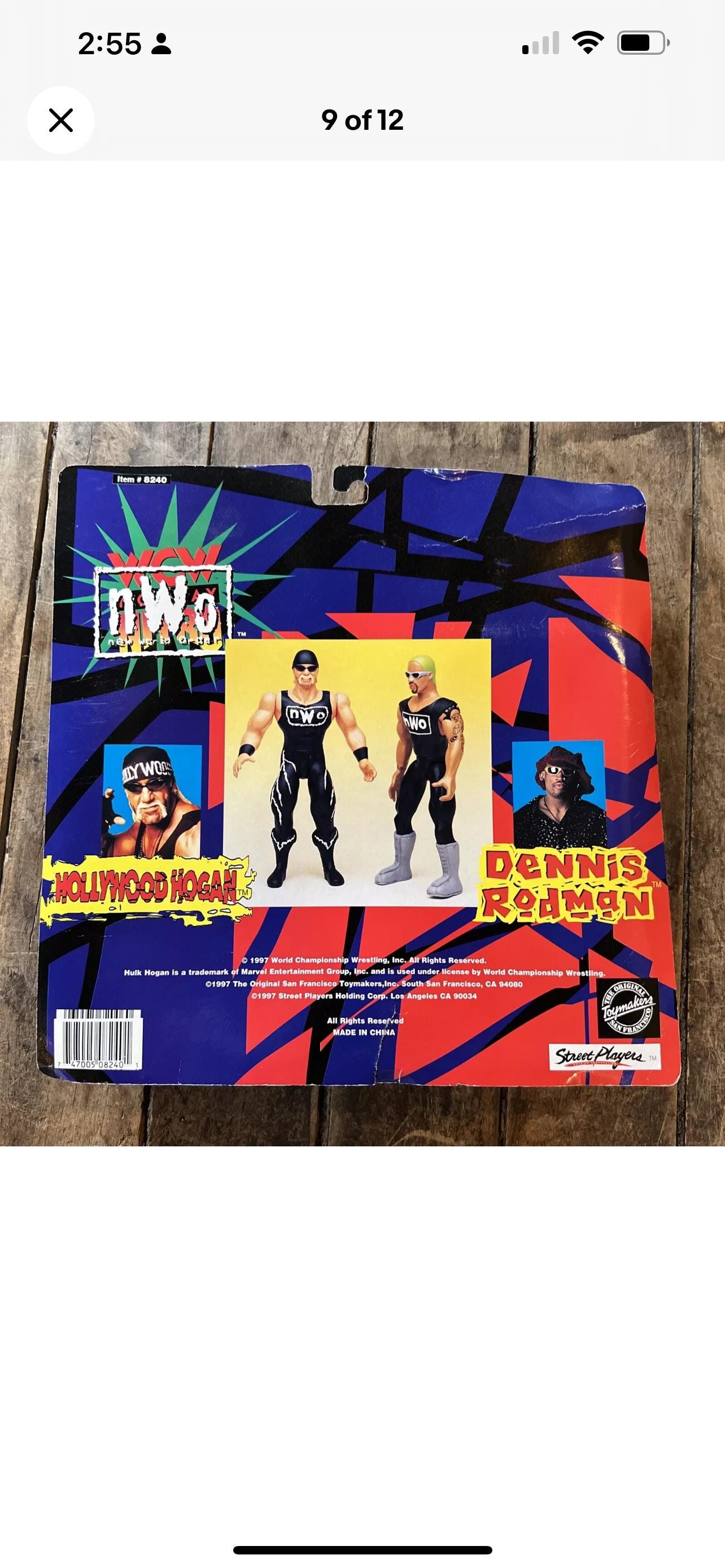 Vintage 1997 WCW Hollywood Hulk Hogan & Dennis Rodman Action 